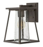  Burke Small Wall Mount Lantern In Oil Rubbed Bronze With Clear Glass