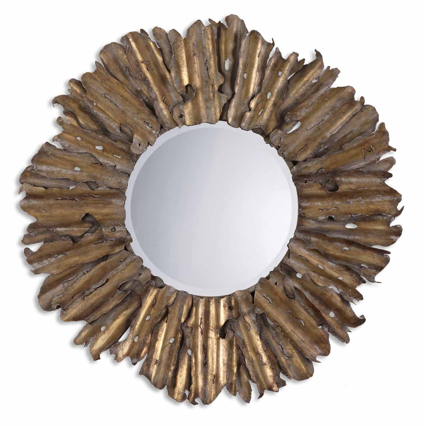  Uttermost's Hemani Antique Gold Mirror Designed By Grace Feyock