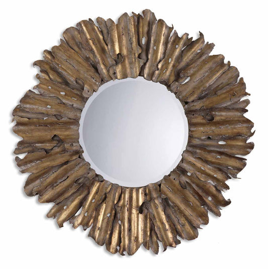  Uttermost's Hemani Antique Gold Mirror Designed By Grace Feyock