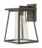  Burke Medium Wall Mount Lantern In Oil Rubbed Bronze With Clear Glass
