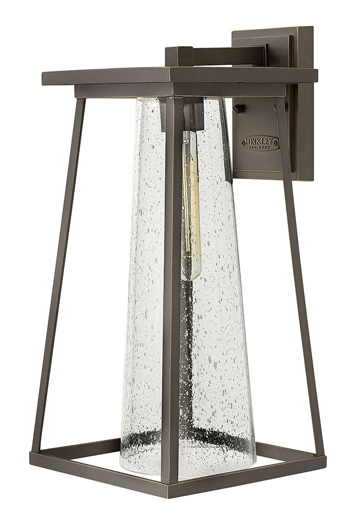  Burke Large Wall Mount Lantern In Oil Rubbed Bronze With Clear Glass