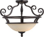 Maxim Manor 2-Light Semi-Flush Mount In Oil Rubbed Bronze