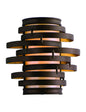  Vertigo 1-Light Wall Sconce In Bronze & Gold Leaf With Caramel Ice Glass