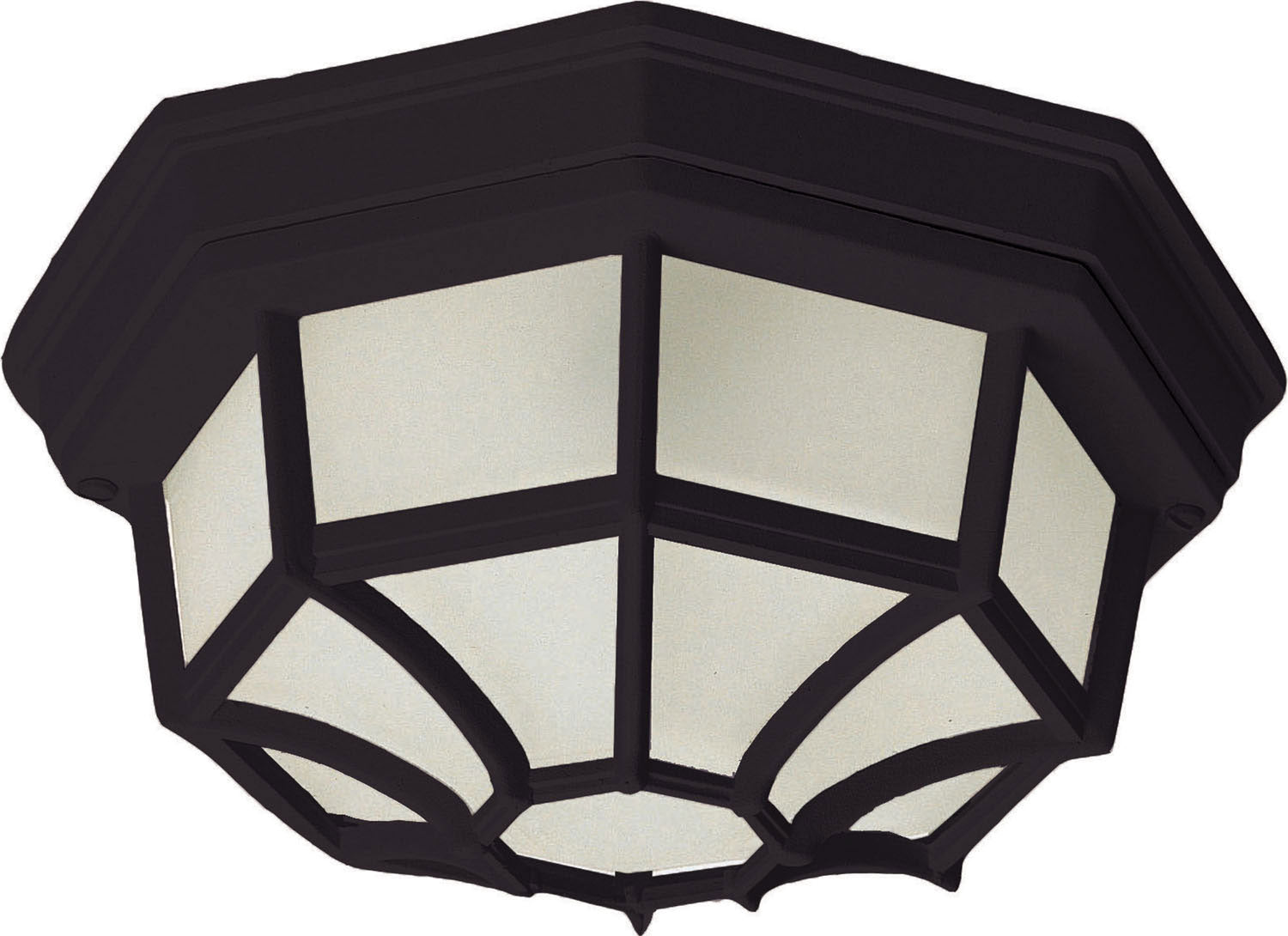 Maxim Crown Hill 2-Light Outdoor Ceiling Mount In Black
