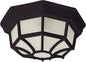 Maxim Crown Hill 2-Light Outdoor Ceiling Mount In Black