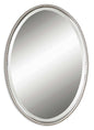  Uttermost's Sherise Brushed Nickel Oval Mirror Designed By Carolyn Kinder