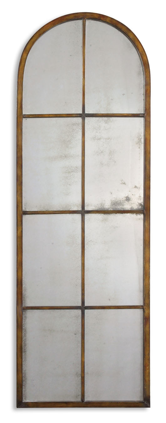  Uttermost's Amiel Arched Brown Mirror Designed By Grace Feyock