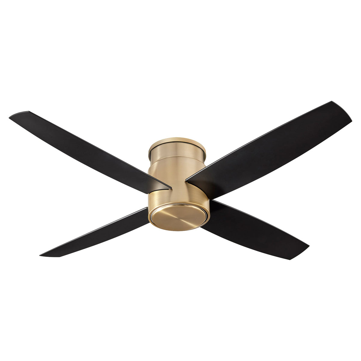  Oslo 52" Hugger Ceiling Fan In Aged Brass