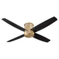  Oslo 52" Hugger Ceiling Fan In Aged Brass