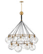  Skye Extra Large Two Tier Chandelier In Heritage Brass