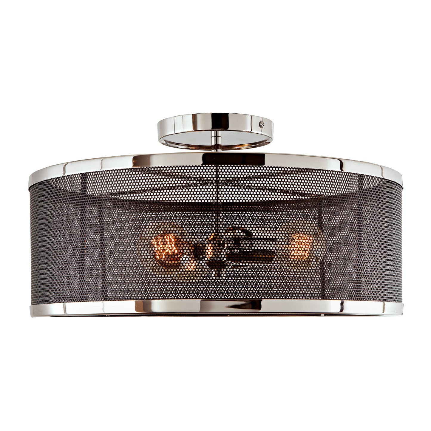  Aurelia 3-Light Mesh Semi Flush Mount