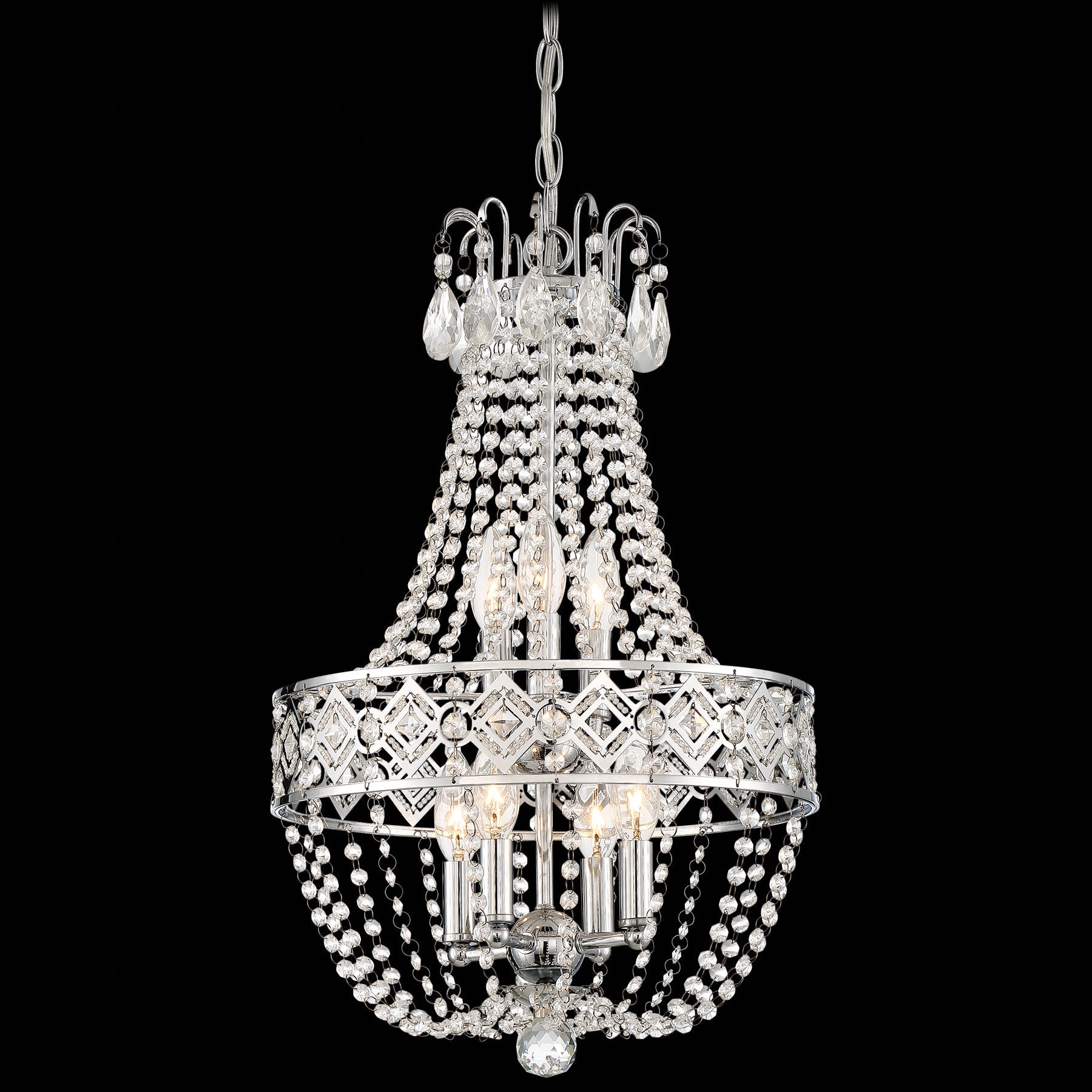  Mini-Chandelier In Chrome