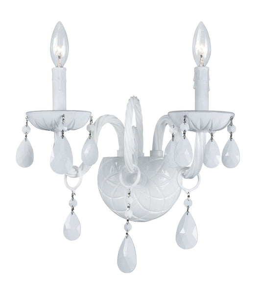  Envogue 2 Light Sconce In Wet White