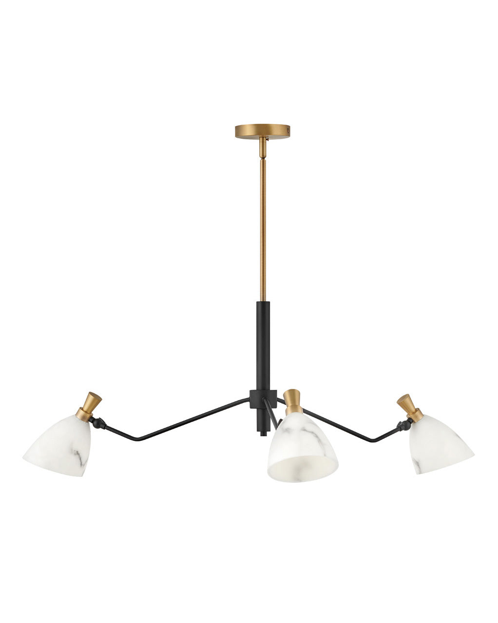  Sinclair Medium Single Tier Chandelier In Heritage Brass