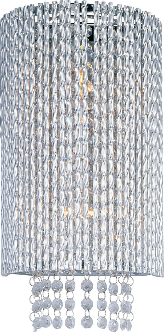  Spiral 2-Light Wall Mount In Polished Chrome