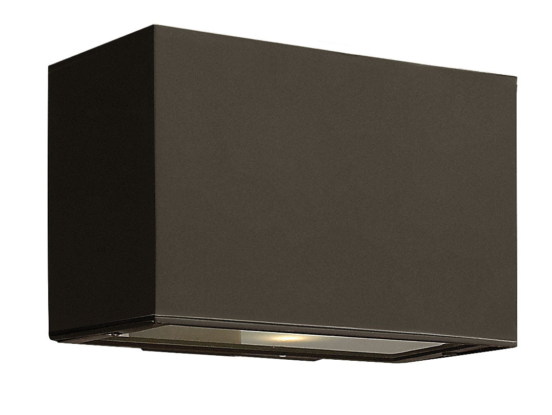  Atlantis Small Up/Down Light Wall Mount Lantern In Bronze