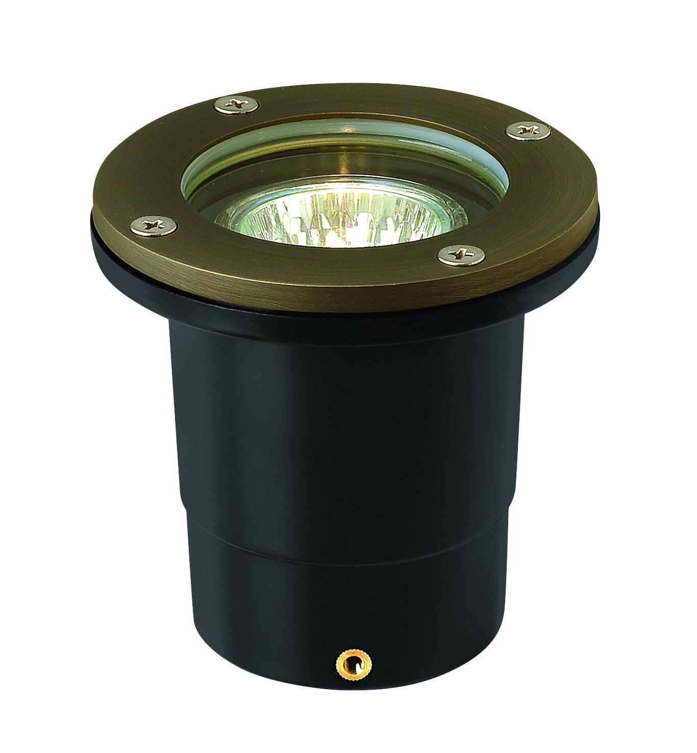 Hardy Island Flat Top Well Light In Matte Bronze