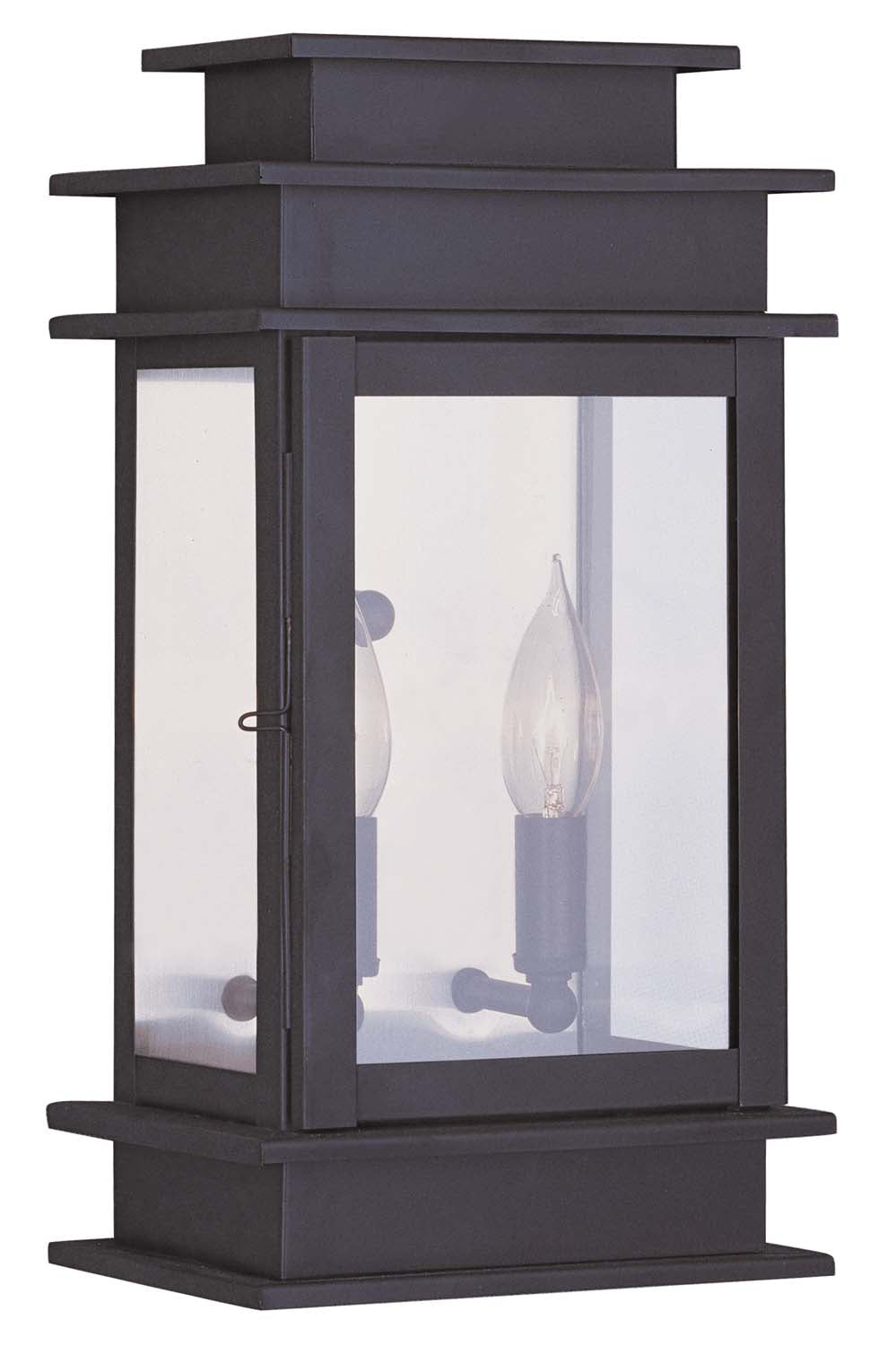 Livex Lighting Princeton 2 Light Outdoor Wall Lantern In Bronze