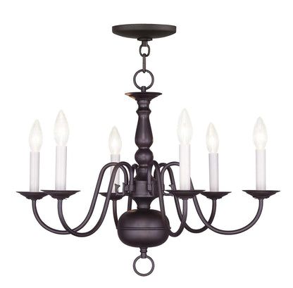 Livex Lighting Williamsburgh 6-Light Chandelier