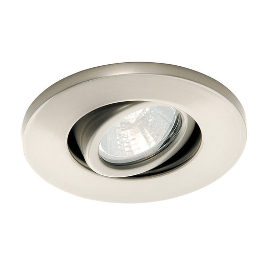  Led Low Voltage Miniature Recessed In Brushed Nickel