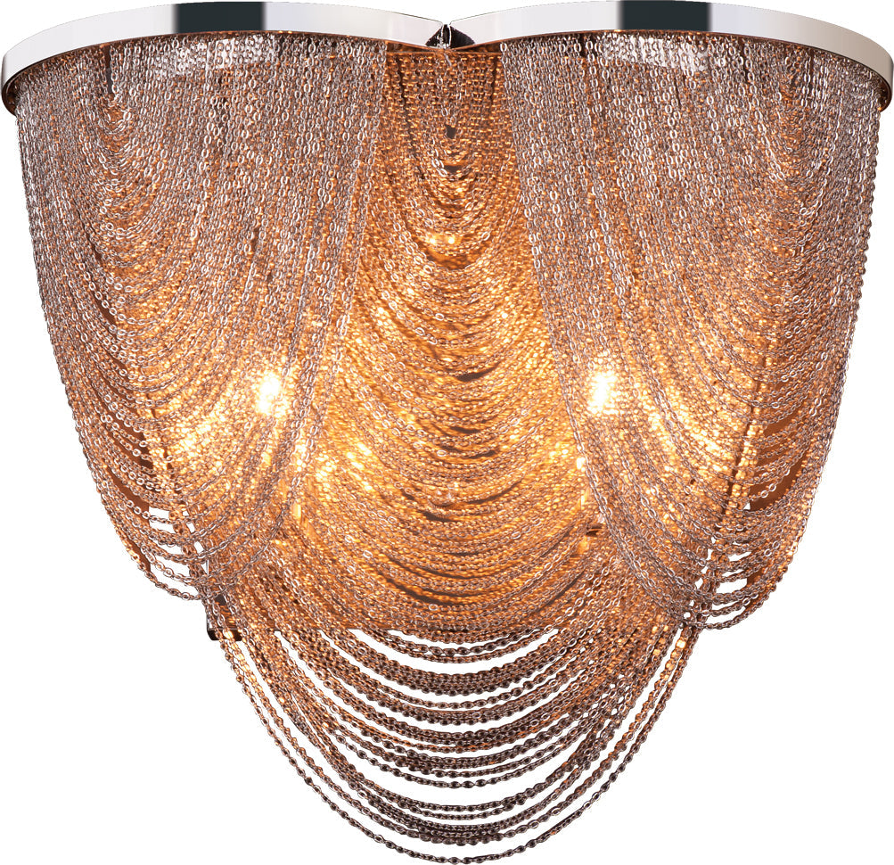 Maxim Chantilly 2-Light Wall Sconce In Polished Nickel