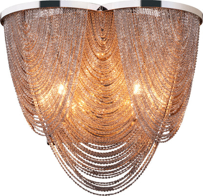 Maxim Chantilly 2-Light Wall Sconce In Polished Nickel