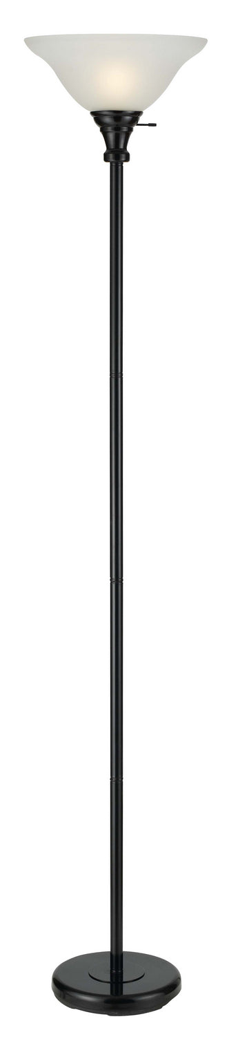  Torchiere 1-Light Torchiere In Black