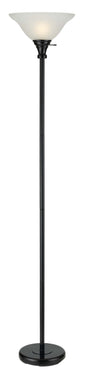  Torchiere 1-Light Torchiere In Black