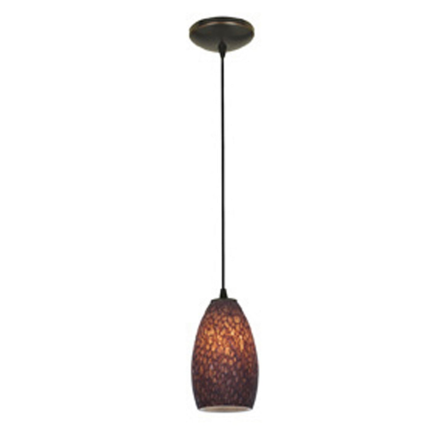  Champagne 1-Light Cable Hung Pendant