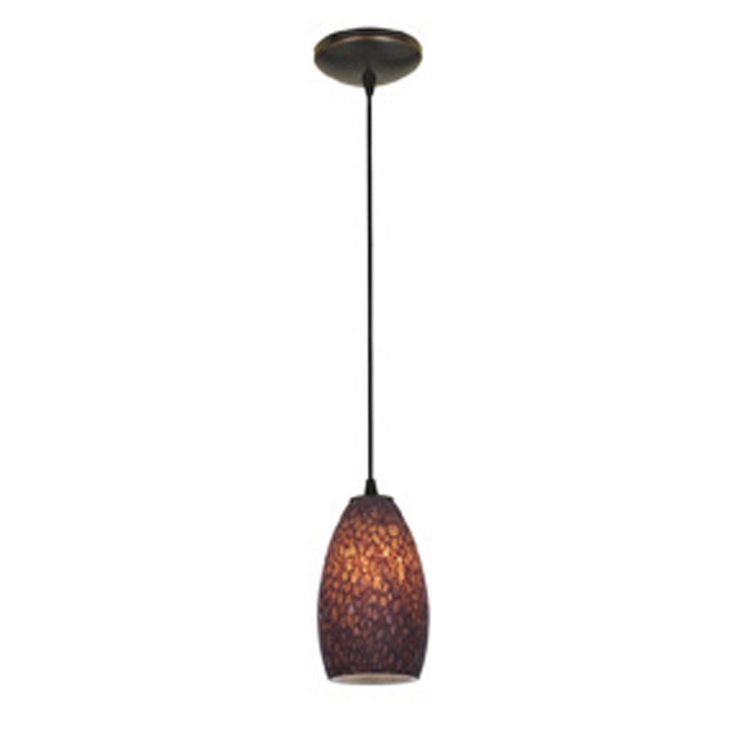  Champagne 1-Light Cable Hung Pendant