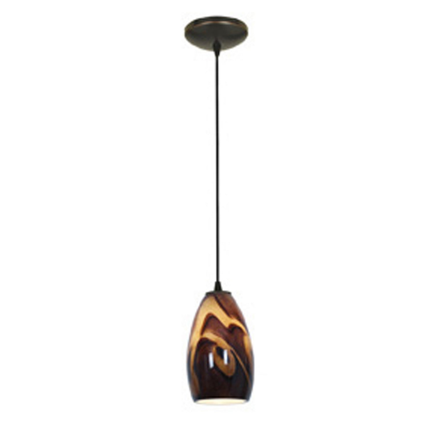  Champagne 1-Light Cable Hung Pendant