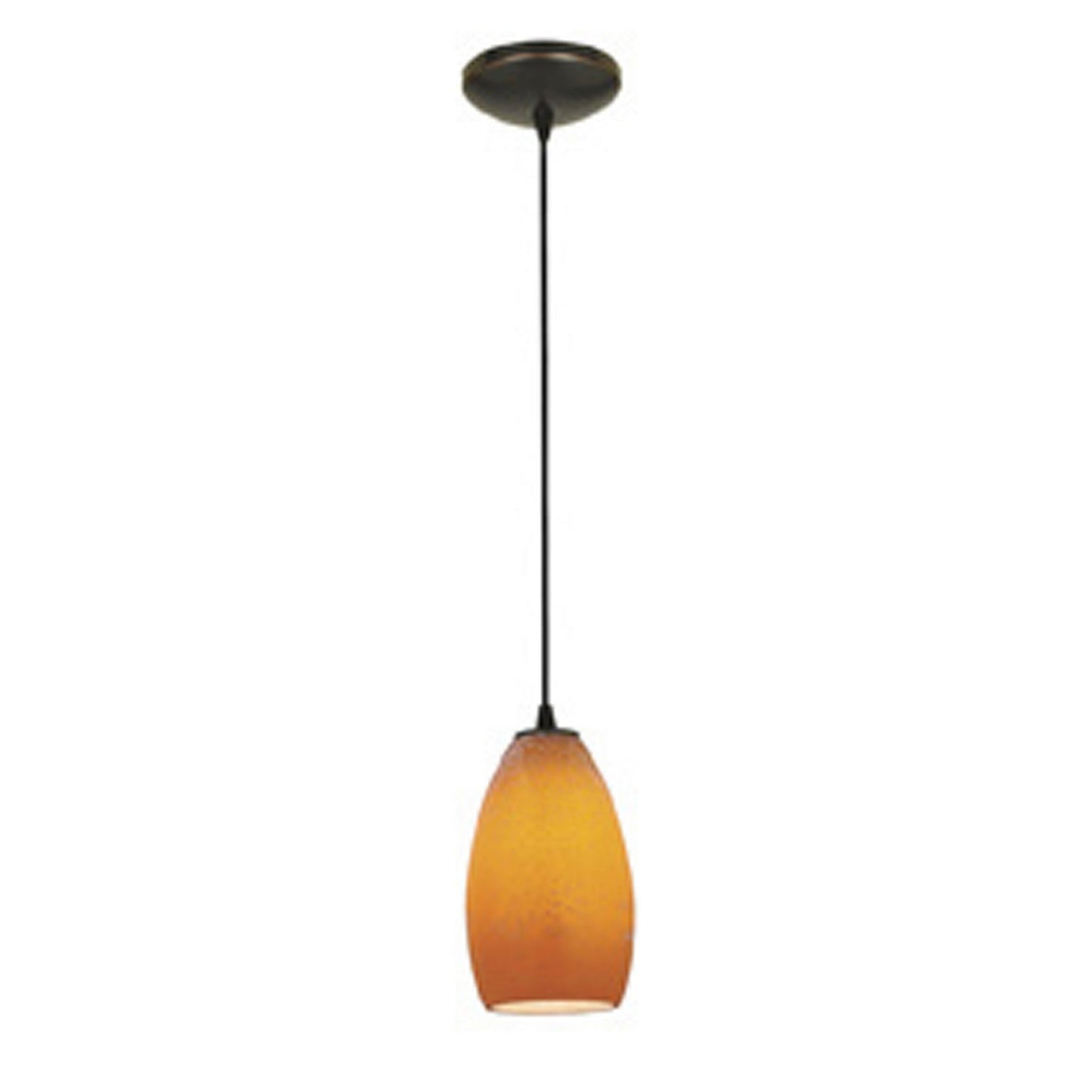  Champagne 1-Light Cable Hung Pendant