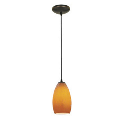 Champagne 1-Light Cable Hung Pendant