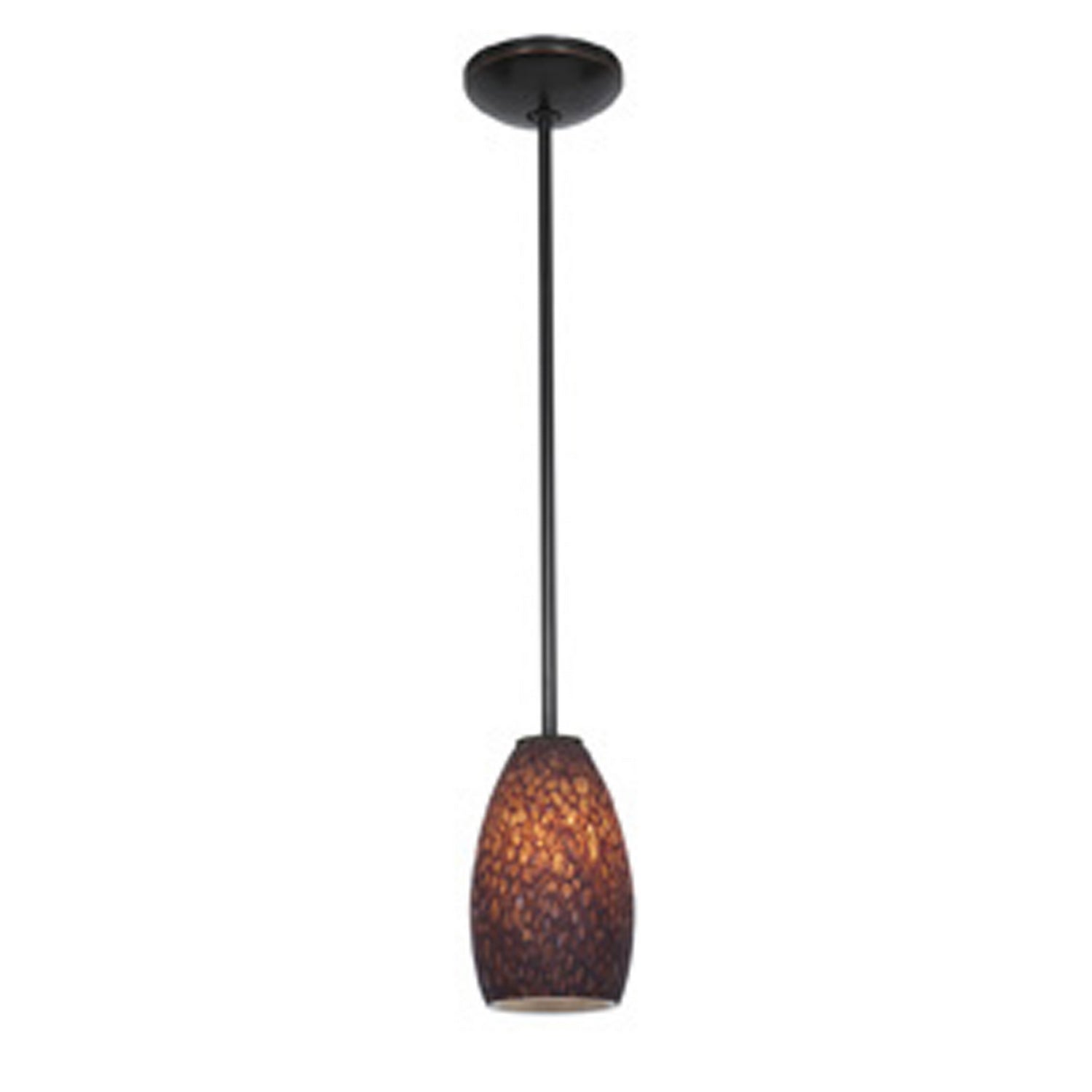 Champagne 1-Light Downrod Pendant