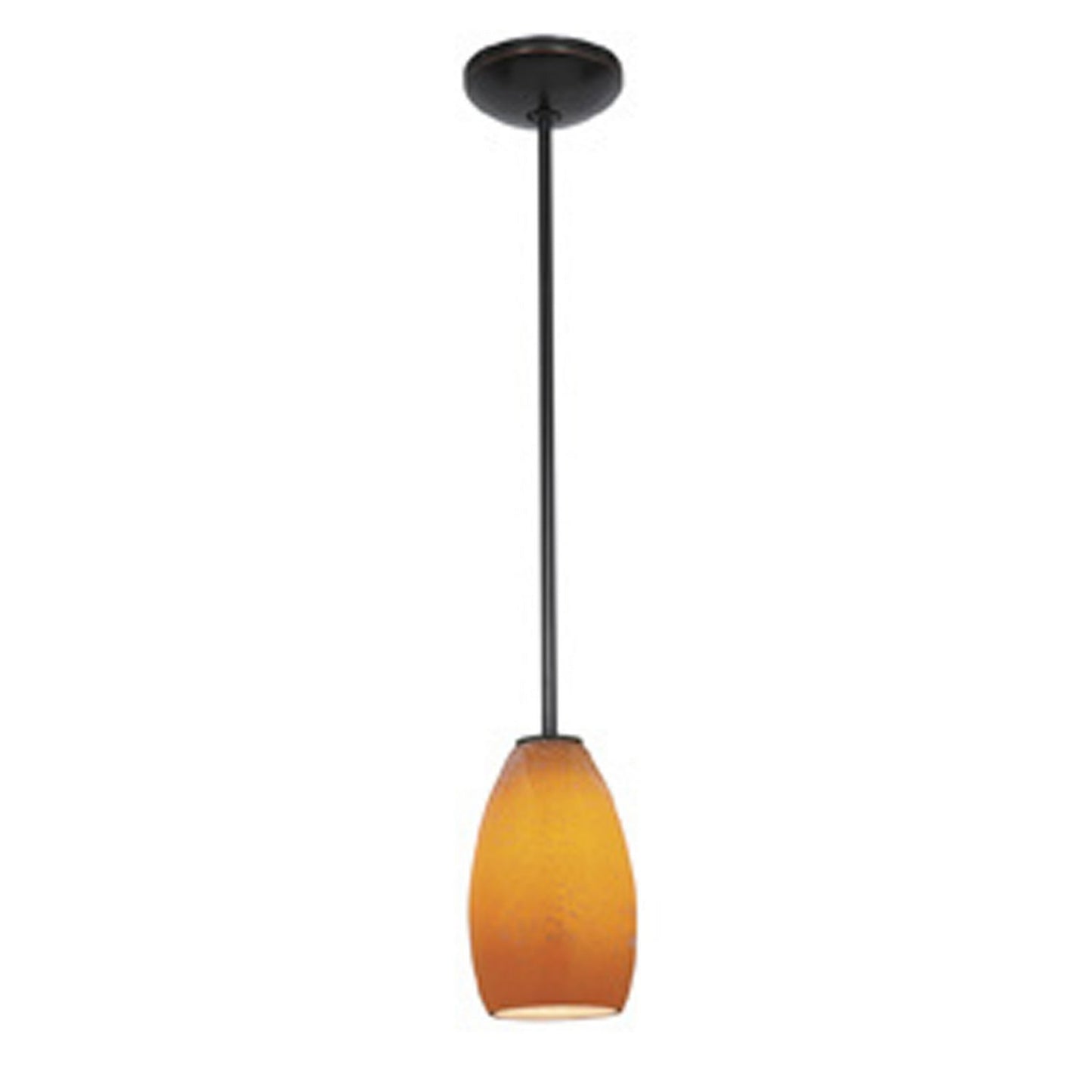  Champagne 1-Light Downrod Pendant