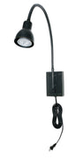  LED Gooseneck 1-Light Wall Lamp In Dark Bronze