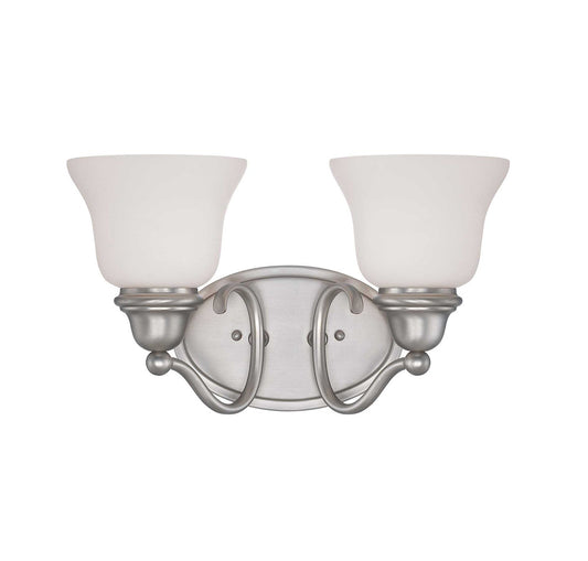  Yates 2-Light Bath Vanity In Pewter