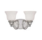  Yates 2-Light Bath Vanity In Pewter