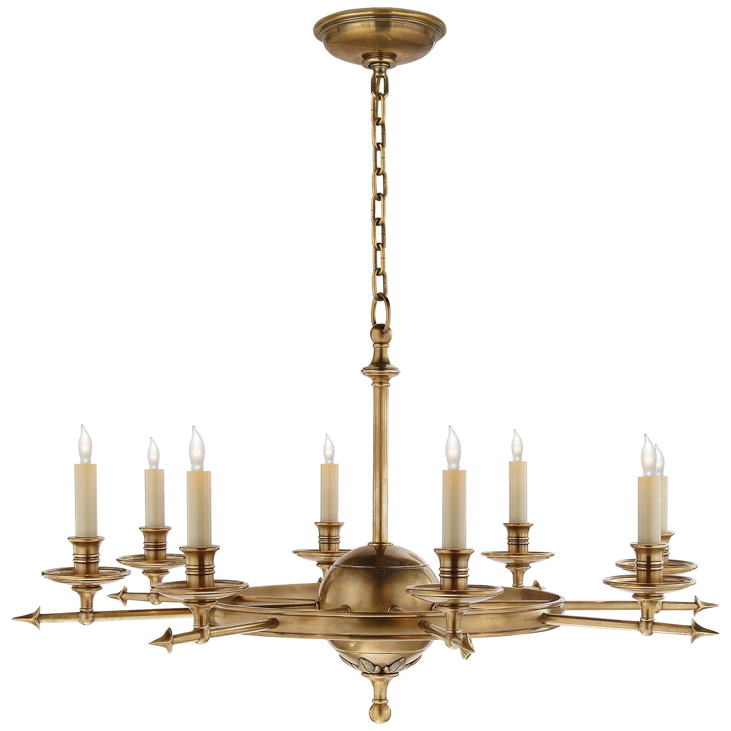  Leaf And Arrow 8-Light Chandelier