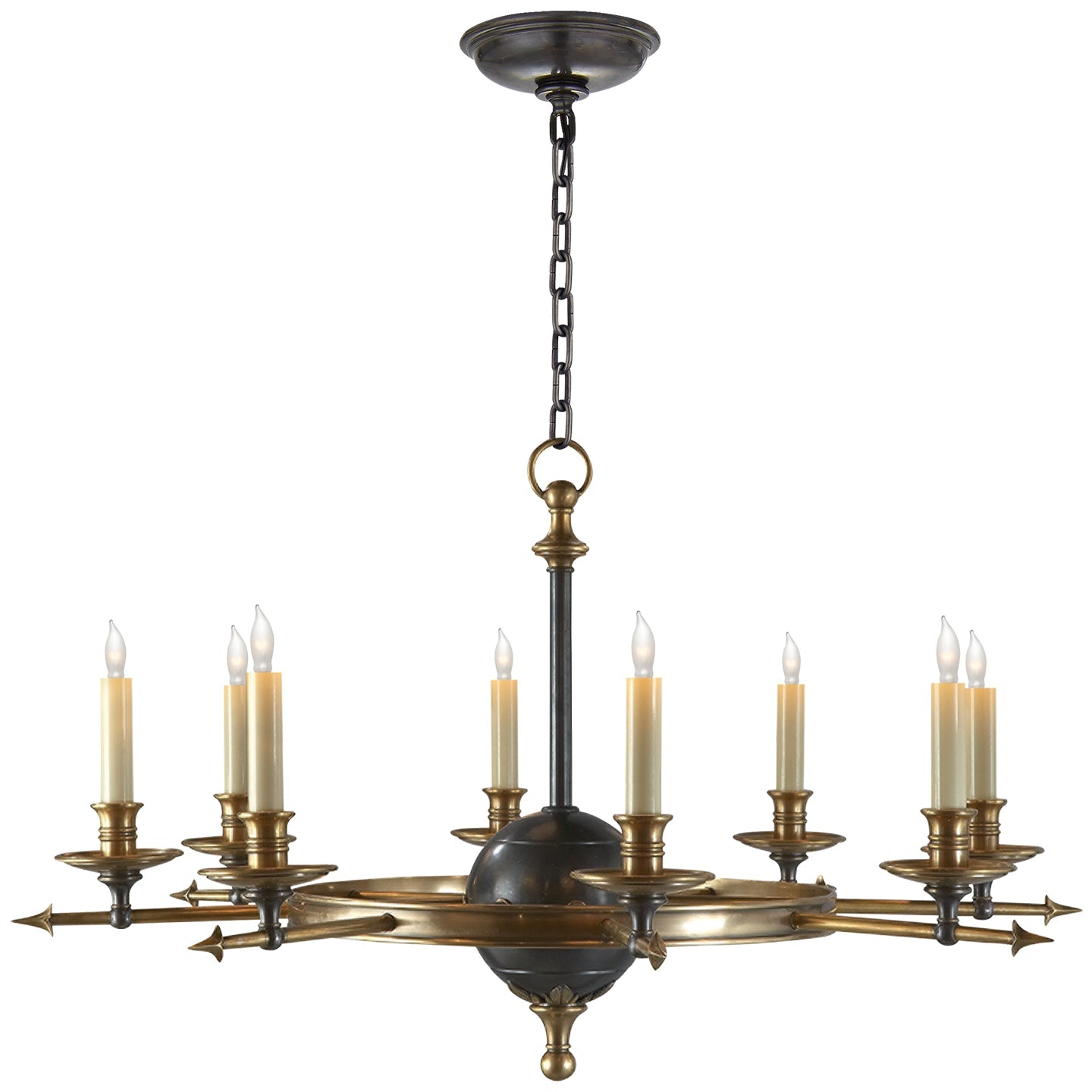  Leaf And Arrow 8-Light Chandelier