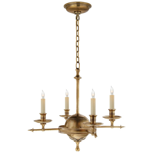  Leaf And Arrow 4-Light Chandelier
