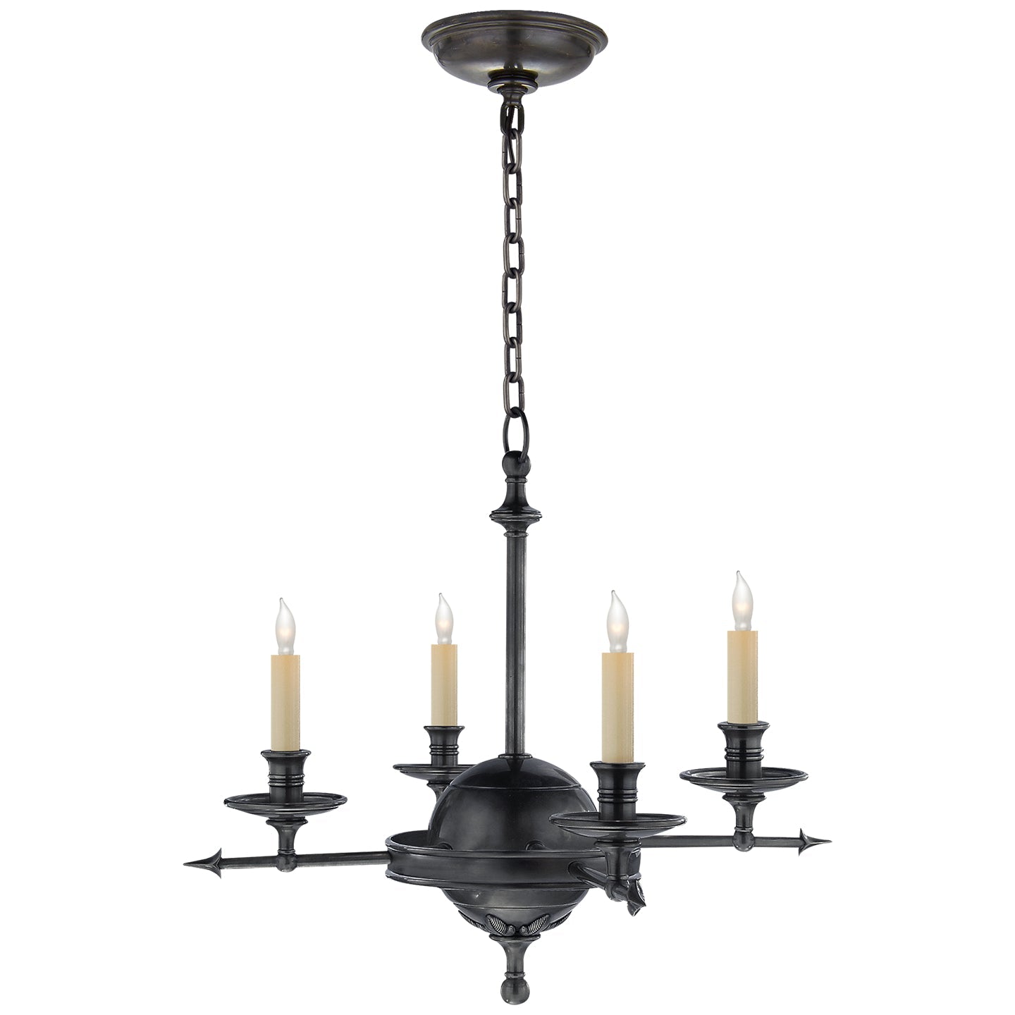  Leaf And Arrow 4-Light Chandelier