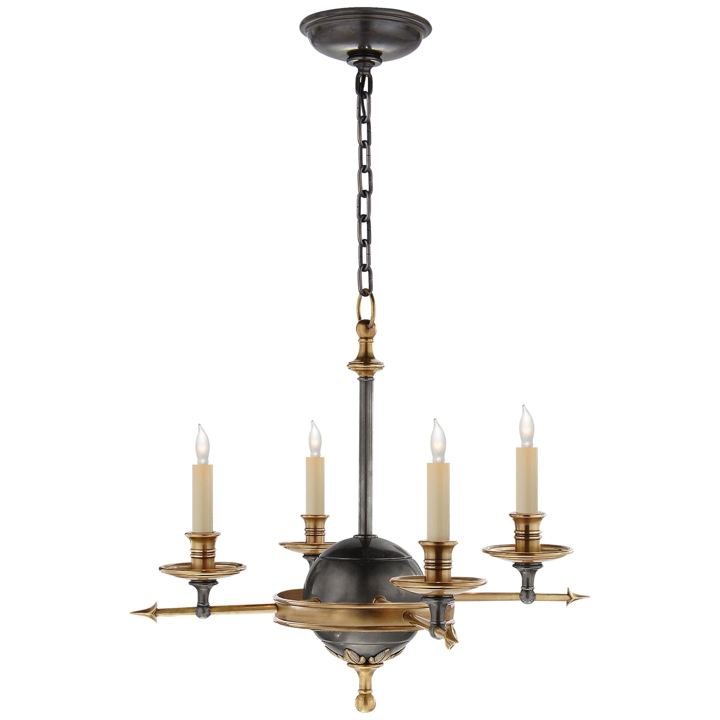  Leaf And Arrow 4-Light Chandelier