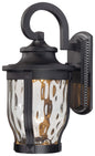  Merrimack 1-Light Outdoor LED Wall Mount In Sand Coal & Clear Hammered Glass