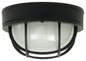  Bulkheads 1-Light Flushmount In Textured Matte Black
