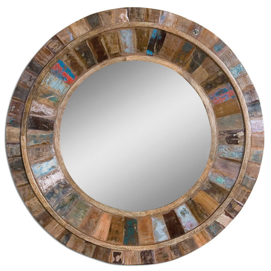  Uttermost's Jeremiah Round Wood Mirror