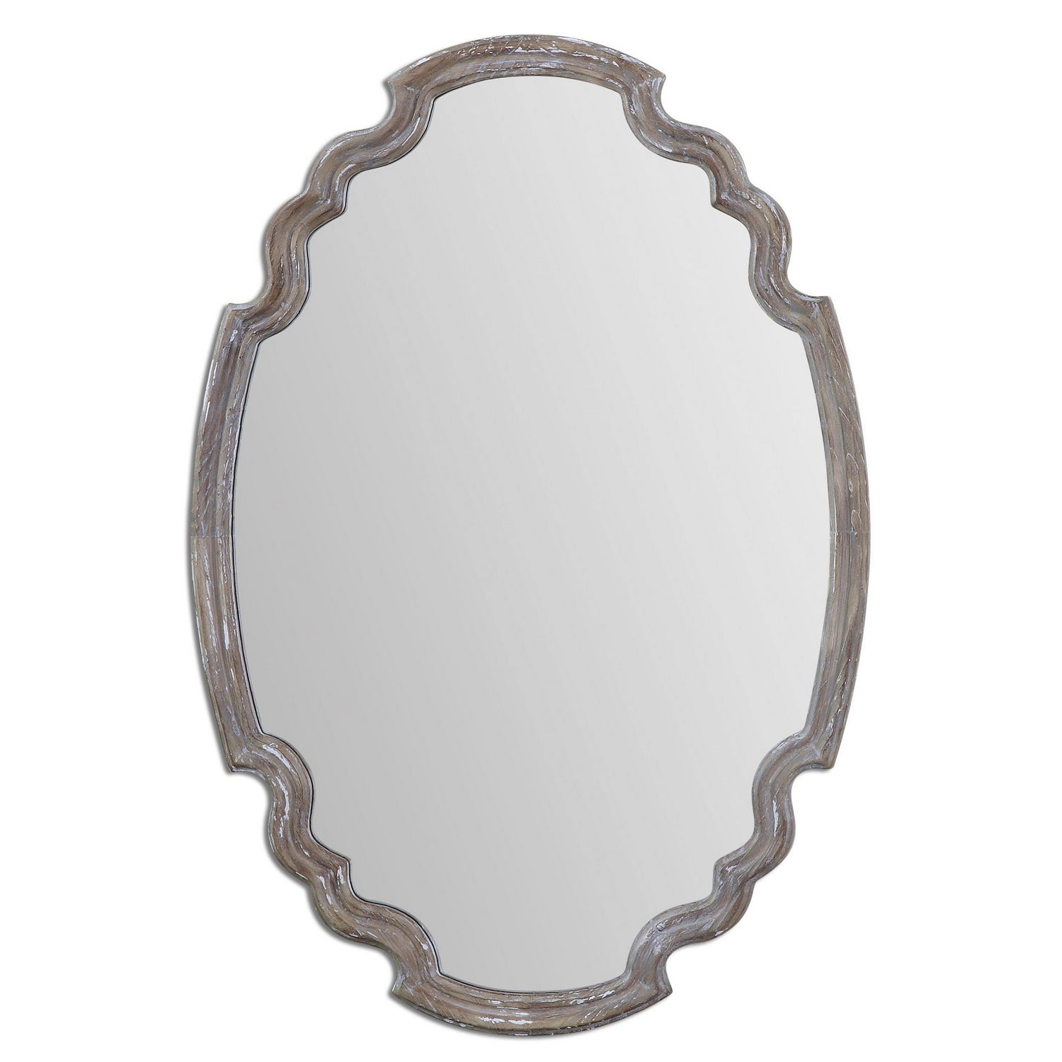  Uttermost's Ludovica Aged Wood Mirror Designed By Grace Feyock
