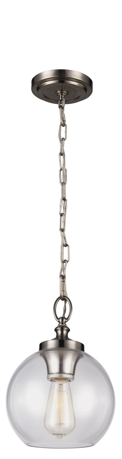  Tabby Pendant In Brushed Steel
