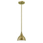  Timarron 1-Light Mini Pendant In Legacy Brass