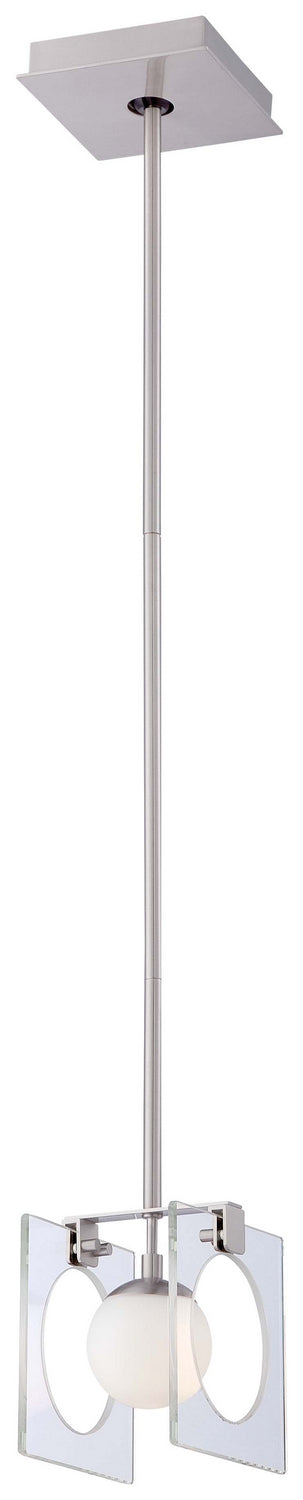  Hole-In-One 1-Light Mini Pendant In Brushed Nickel